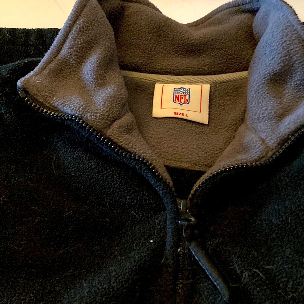 Baltimore Ravens half zip fleece. NFL brand, size large